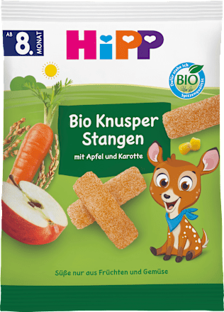 Babysnack Knusperstangen mit Apfel & Karotte ab dem 8. Monat, 30 g