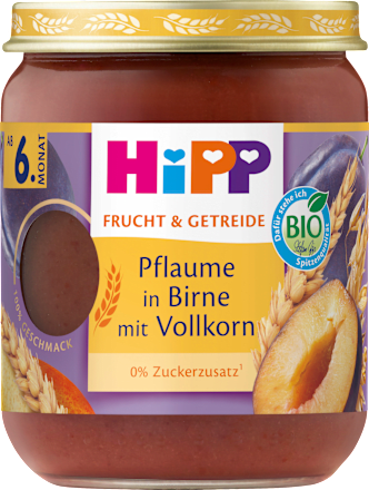Frucht & Getreide Pflaume in Birne mit Vollkorn ab dem 6.Monat, 160 g