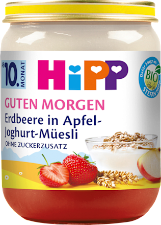 Frucht & Joghurt Guten Morgen Erdbeere in Apfel Müsli ab dem 10. Monat, 160 g