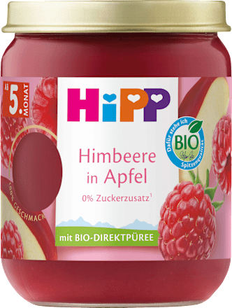 Früchte Himbeere in Apfel ab dem 5. Monat, 160 g