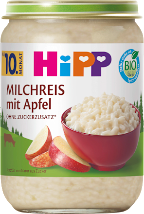 Milchreis mit Apfel ab dem 10. Monat, 190 g