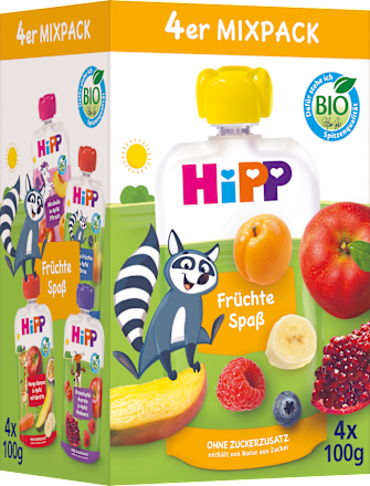 Quetschie Früchtespaß Mixpack ab 1 Jahr (4x100 g), 400 g