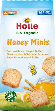 Babysnack Zwieback Honey Minis, ab dem 12. Monat, 100 g