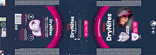 Pyjama Pants Mädchen 3-5 Jahre, 10 St HUGGIES DryNites