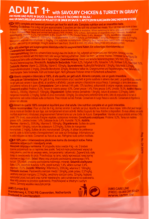 Nassfutter für Katzen mit Huhn & Pute in Sauce, Delights, 85 g