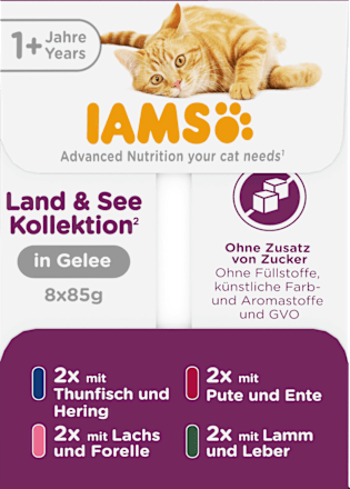 Nassfutter Katze Land & Sea Collection in Gelee Multipack (8x85 g), 680 g