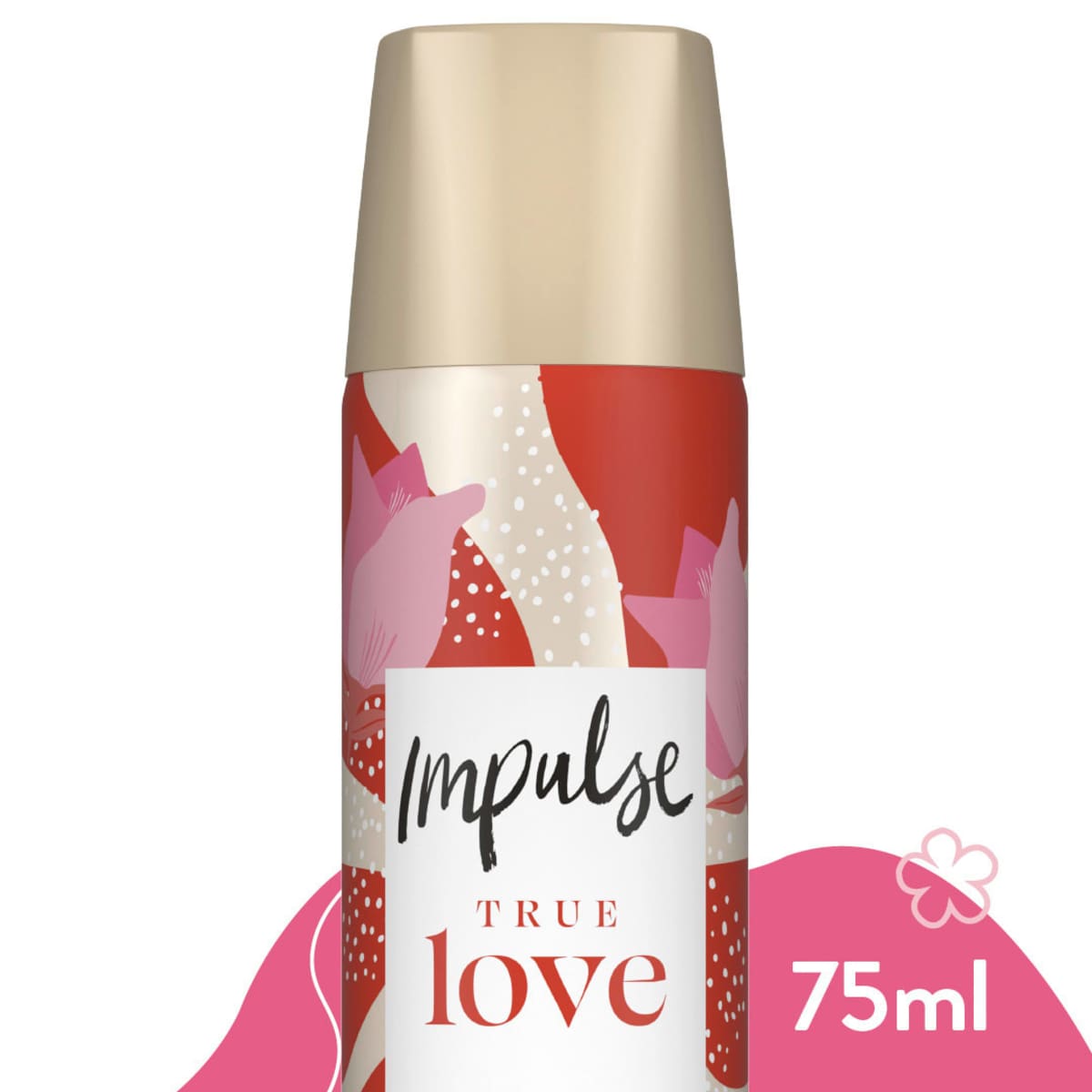 Impulse Deospray True Love Rose & Coconut, 75 ml