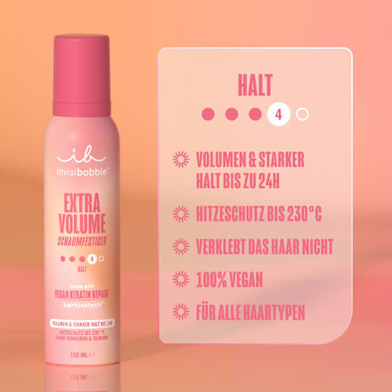 Schaumfestiger Extra Volume, 150 ml invisibobble