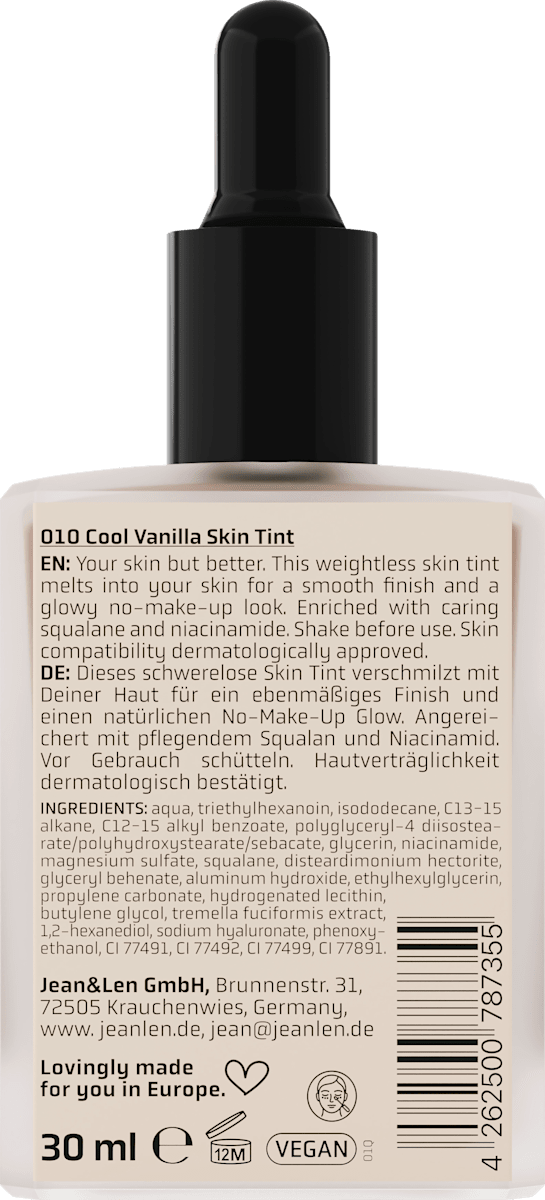 Foundation The Naked Perfect Skin Tint 010 Cool Vanilla, 30 ml