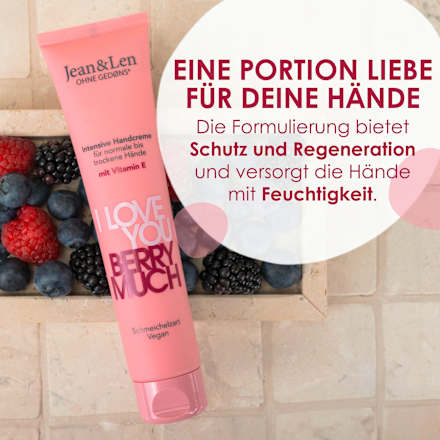 Handcreme berry much intensiv mit Vitamin E, 75 ml Jean&Len