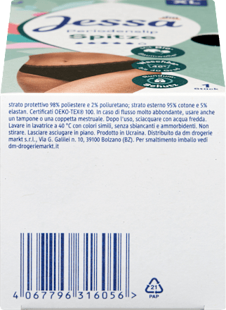 Periodenunterwäsche Slip Spitze schwarz Gr. XL, 1 St