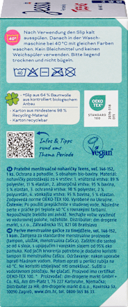 Periodenunterwäsche Slip Teens Gr. 146/152, 1 St