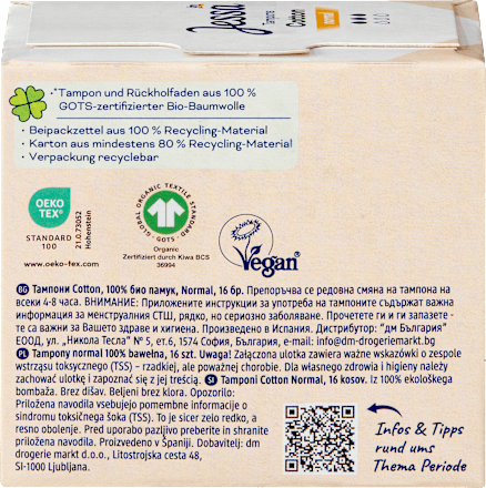 Tampons Cotton Normal, 16 St