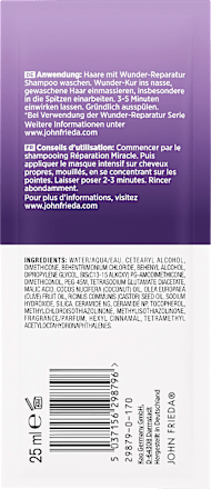 Haarkur Frizz Ease Wunder-Reparatur, 25 ml