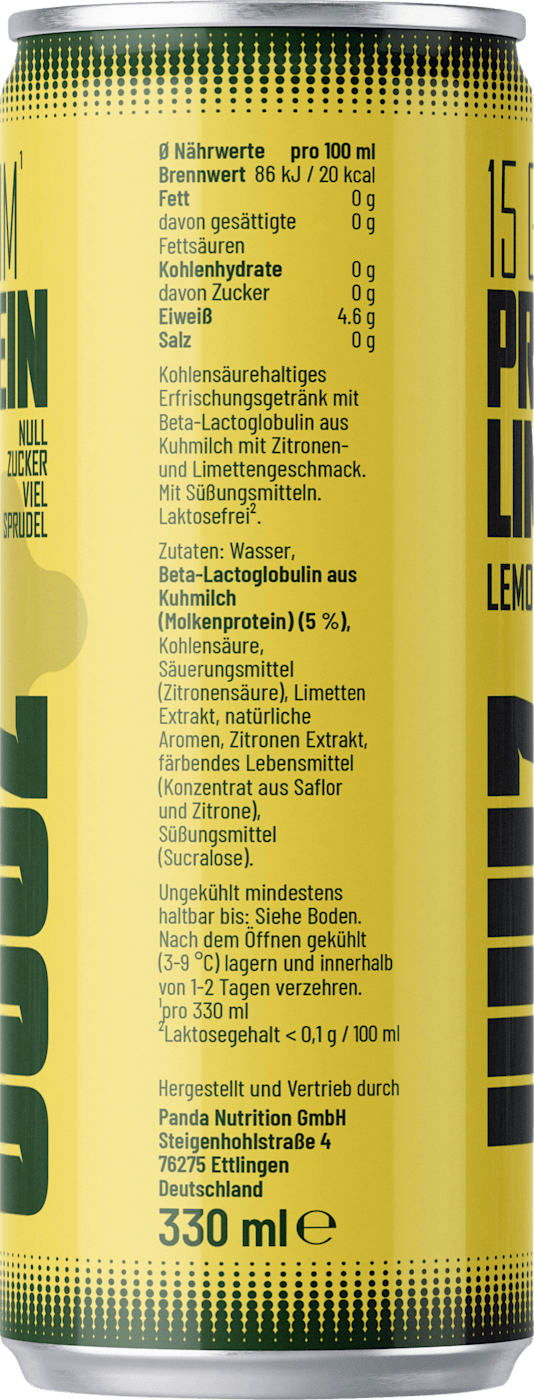 JUUZ Erfrischungsgetränk, Protein Limo, Lemon, 330 ml EINWEG
