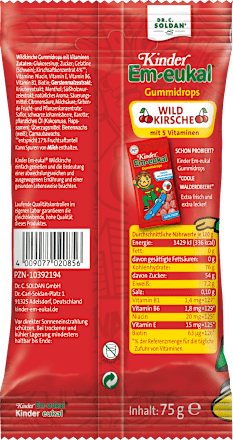 Gummidrops, Wildkirsche, 75 g
