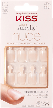 Künstliche Nägel Salon Acrylic French Nude, 28 St