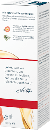 Massageöl Rücken & Nacken Wohl, 100 ml Kneipp