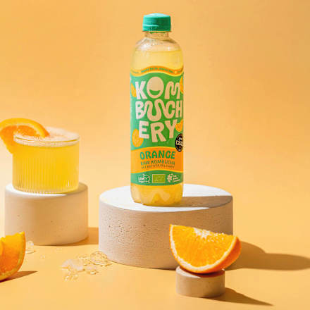 Erfrischungsgetränk, Orange Raw Kombucha, 400 g EINWEG