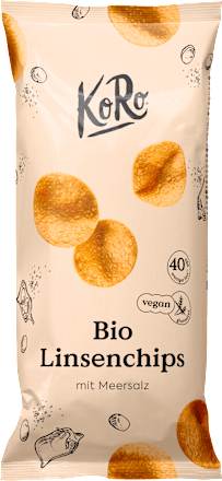 Linsenchips mit Meersalz, 100 g