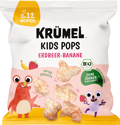 Kindersnack Popcorn Erdbeer-Banane ab dem 12. Monat, 20 g