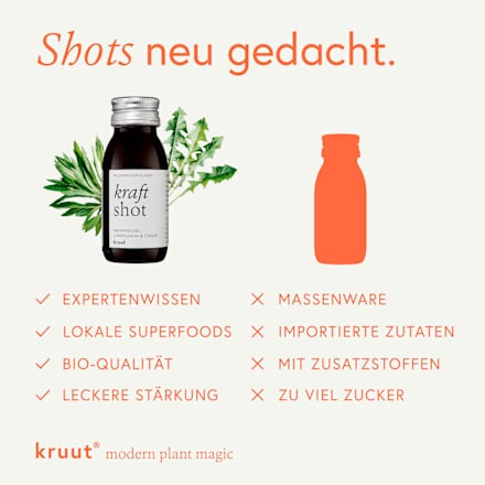 Kraft Wildkräuter-Shot, 60 ml