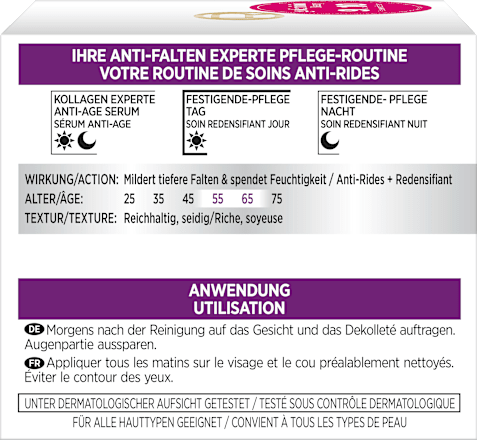 Gesichtscreme Anti Falten Experte 55+, 50 ml