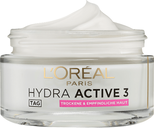 Gesichtscreme Hydra Active 3 Trockene Sensible Haut, 50 ml