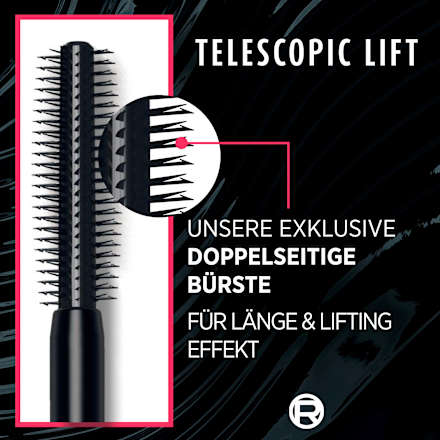 Mascara Telescopic Lift Black, 9,9 ml