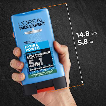 Hydra Power 5-in-1 douchegel, 250 ml