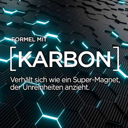 Duschgel Pure Carbon mit Karbon, Multi Action 5in1, 1.000 ml