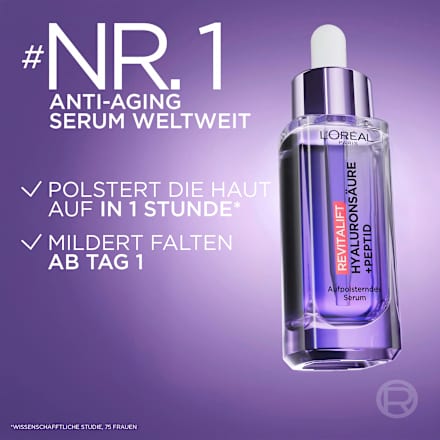 Gesichtsserum Hyaluronsäure +Peptid, 30 ml