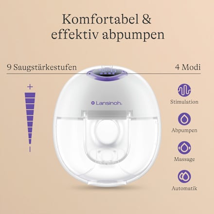 Doppelmilchpumpe tragbar, elektrisch, 1 St