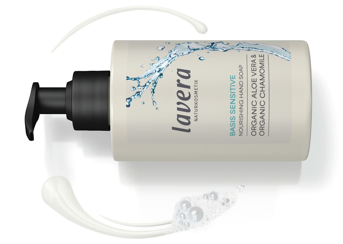 lavera NATURKOSMETIK Flüssigseife Basis sensitiv milde Pflegeseife, 250 ml
