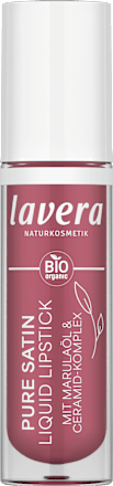 Lippenstift Liquid Pure Satin 03 Wild Mauve, 4 ml lavera NATURKOSMETIK