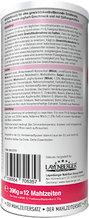 Diät Shake, Slim Shake rote Beeren & Joghurt, 396 g