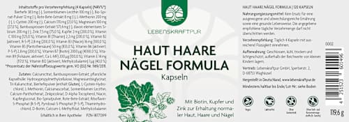 Haut Haare Nägel Formula Kapseln 120St, 119,66 g