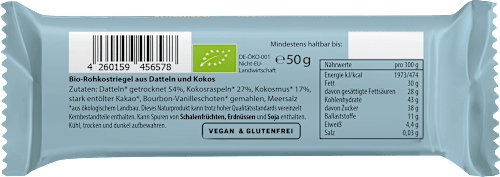 Rohkostriegel, Coconut Cream, 50 g