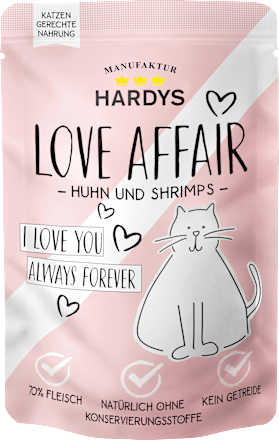 Nassfutter Katze mit Huhn & Shrimps, 100 g