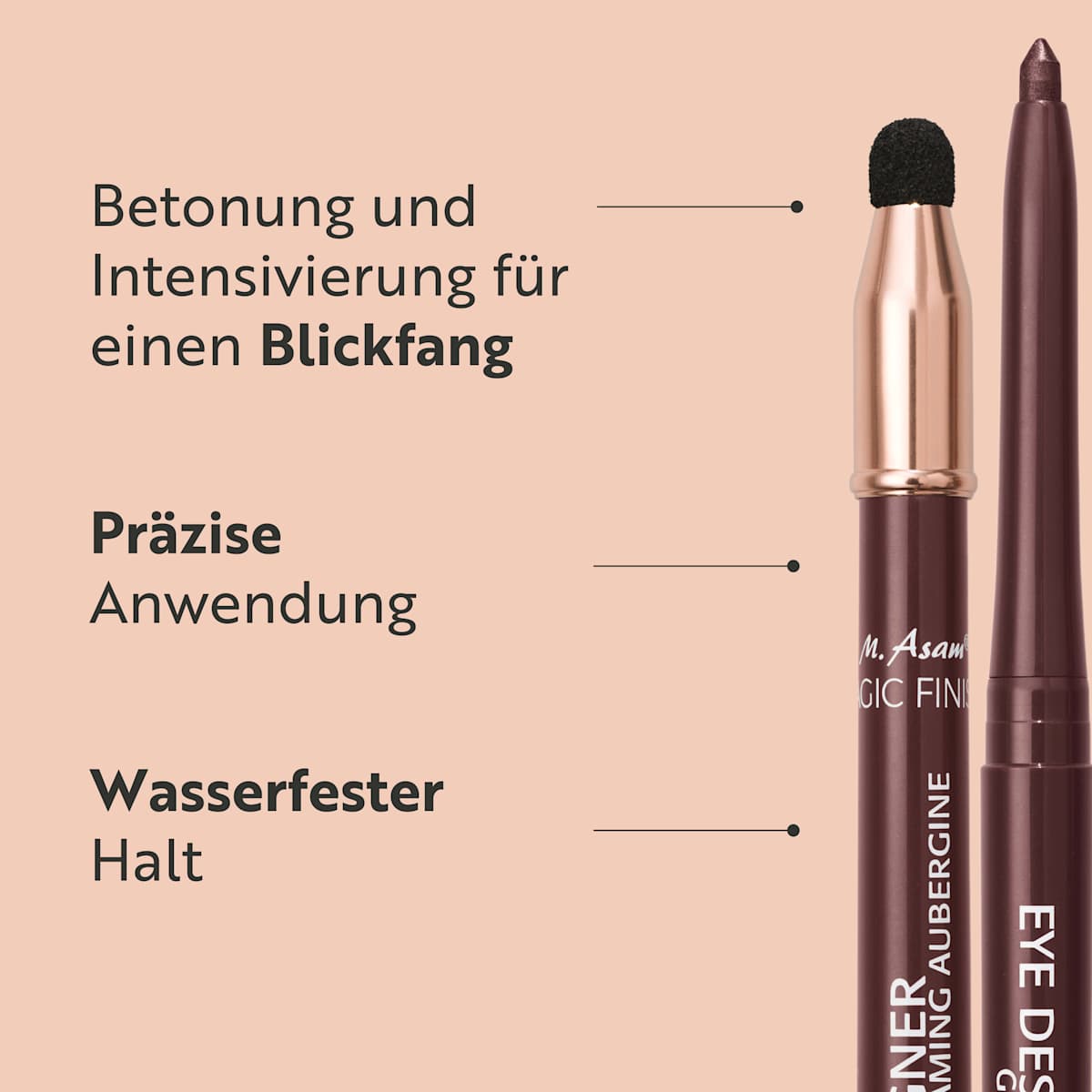 M. Asam Kajal Eye Designer Glaming Aubergine, 0,28 g