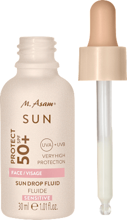 Sonnenfluid Gesicht sensitiv, sun drop fluid, LSF 50+, 30 ml