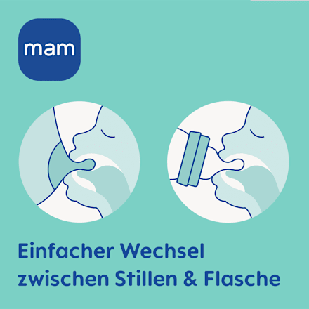 Babyflasche aus Glas Feel Good türkis, von Geburt an, 260 ml, 1 St