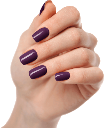 UV Gel Nagelfolie Aubergine, 20 stuks