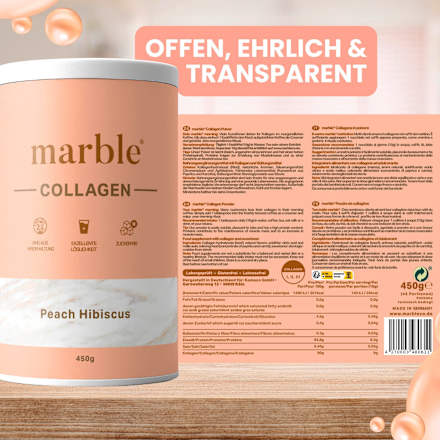 Kollagenpulver Peach Hibiscus, 450 g