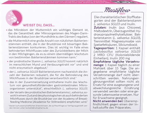 Mastiflow biom Kapseln 15 St, 7,7 g