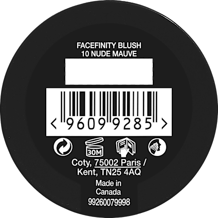 Blush Facefinity 010 Nude Mauve, 1,5 g