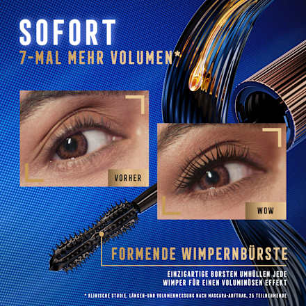 Mascara False Lash Effect Supreme Recharge Zwart, 8 ml