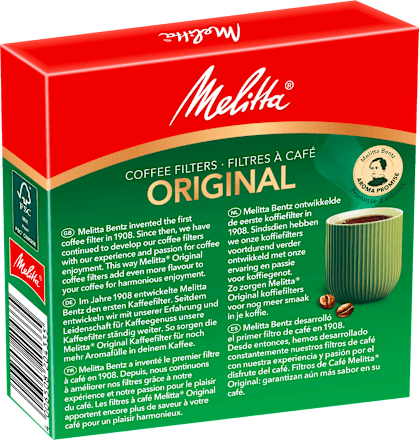Originele 1 ronde koffiefilters, naturel bruin, 100 stuks