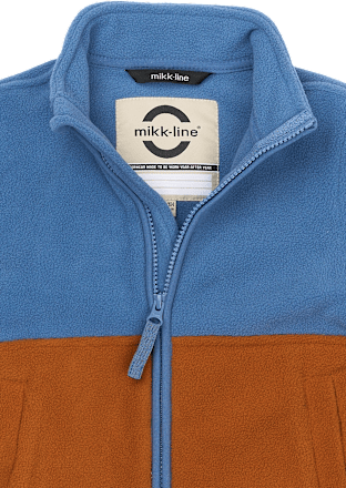Fleecejacke, blau & braun, Gr. 98/104, 1 St