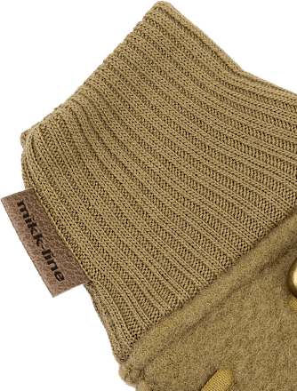 Handschuhe mit Merinowolle, khaki, Gr. 74/80, 1 St Mikk-Line